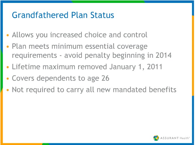 Video on Grandfathered Health Insurance Plans